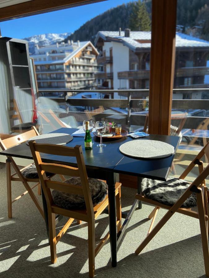넨다즈 Sunny Swiss Alps Studio By Telecabine 아파트 외부 사진